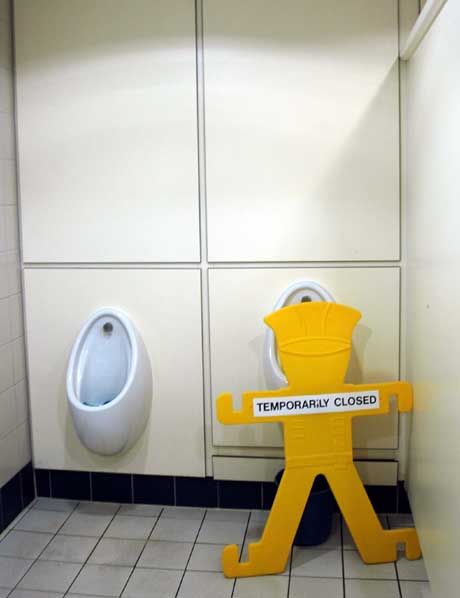 Urinal broken for 3 months